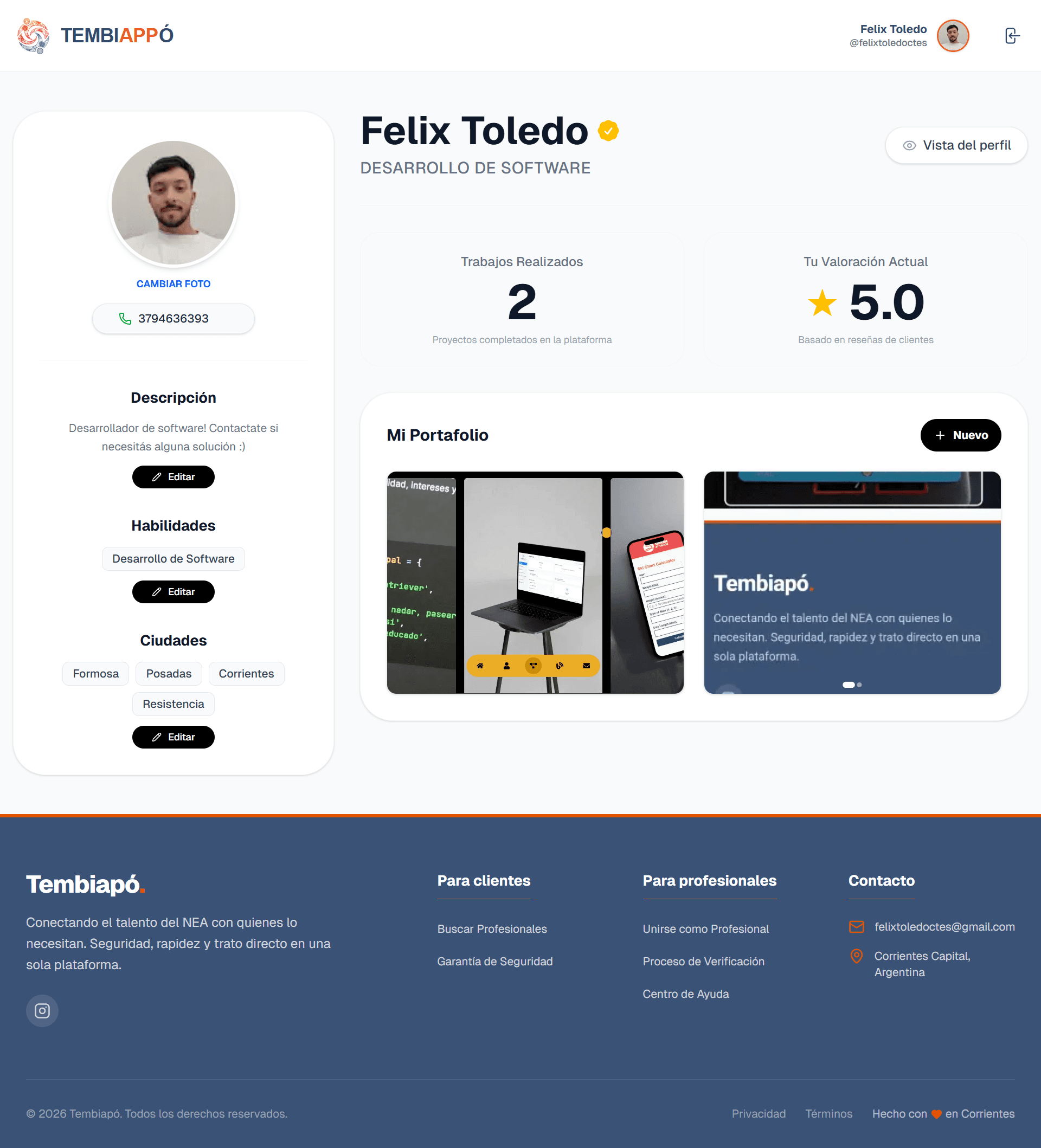 Tembiapo screenshot 2